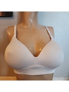 Warners Bra 38B White Wireless Lined Rm1011t